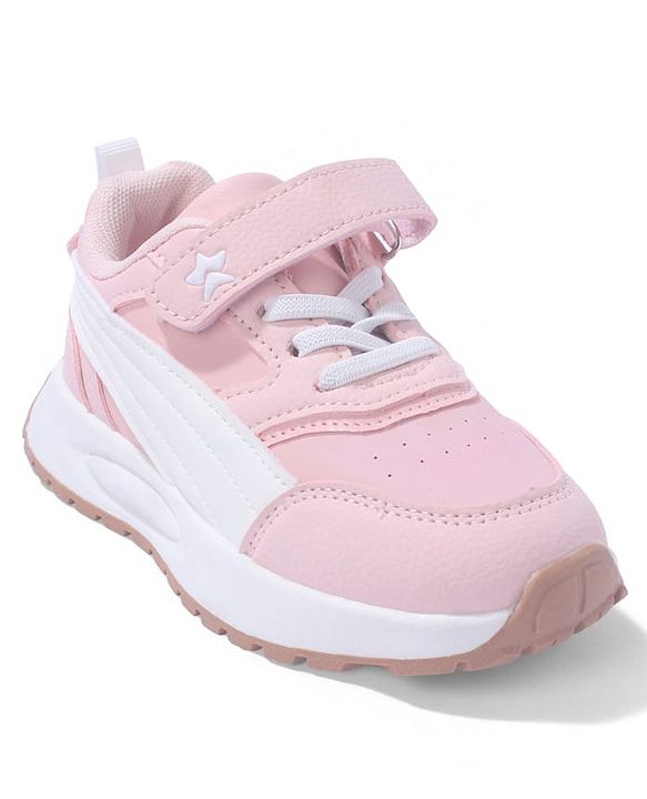 Cute Walk by Babyhug Solid Sneaker Shoes By Velcro Closure - White