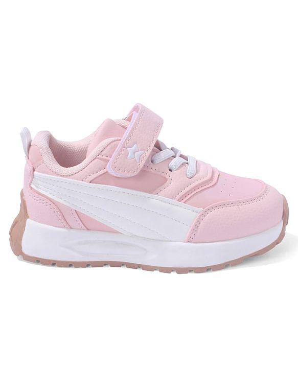 Cute Walk by Babyhug Solid Sneaker Shoes By Velcro Closure - White