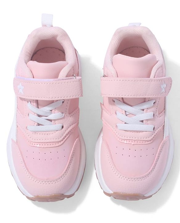Cute Walk by Babyhug Solid Sneaker Shoes By Velcro Closure - White