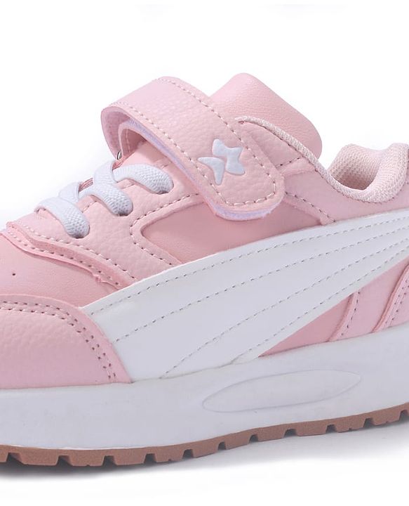 Cute Walk by Babyhug Solid Sneaker Shoes By Velcro Closure - White