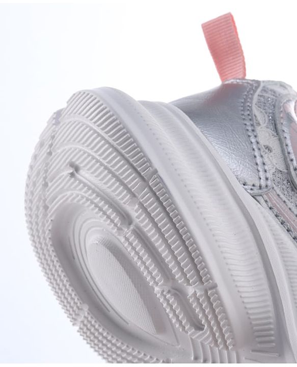 Pine Kids Lace Up Sneaker Shoes With Floral Embroidery - Pink