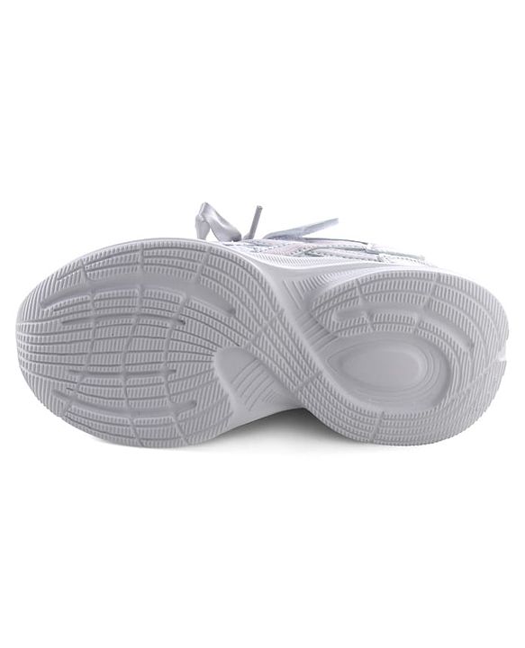 Pine Kids Lace Up Sneaker Shoes With Floral Embroidery - Pink
