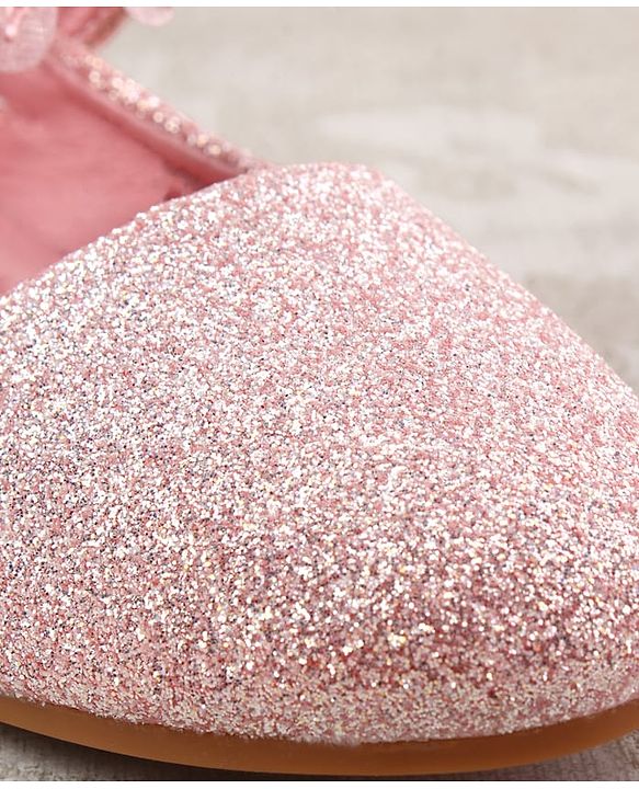 Cute Walk by Babyhug Ballerina with Corsage Applique & Glitter - Pink