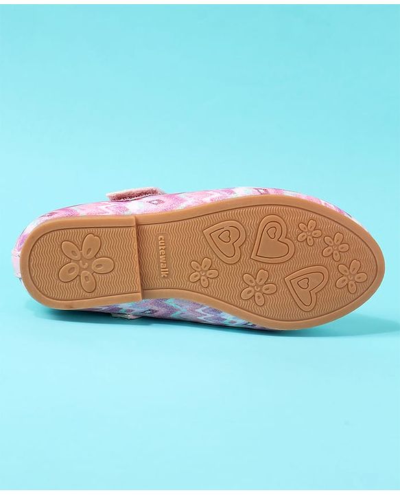 Cute Walk by Babyhug Ballerina With Bow & Pearl Applique - Pink
