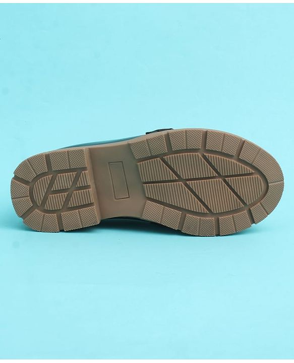 Pine Kids Slip On Closed Toe Ballerina with Bow Applique - Black