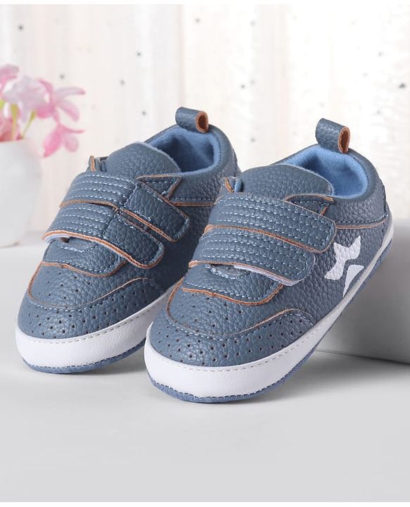 Cute Walk by Babyhug Velcro Closure Booties - Blue
