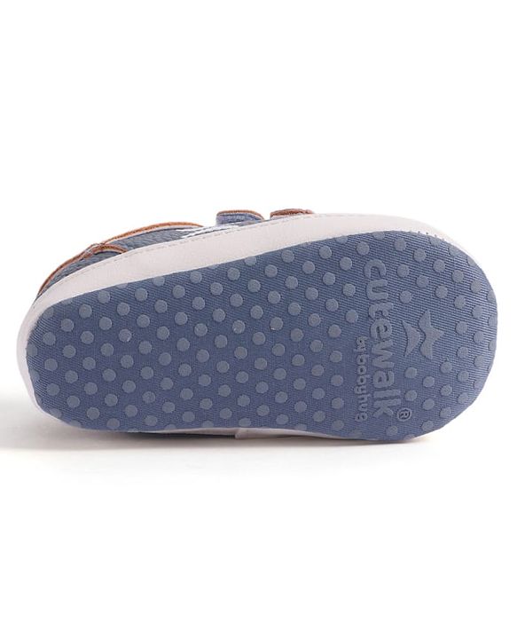 Cute Walk by Babyhug Velcro Closure Booties - Blue