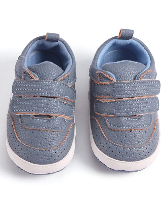 Cute Walk by Babyhug Velcro Closure Booties - Blue