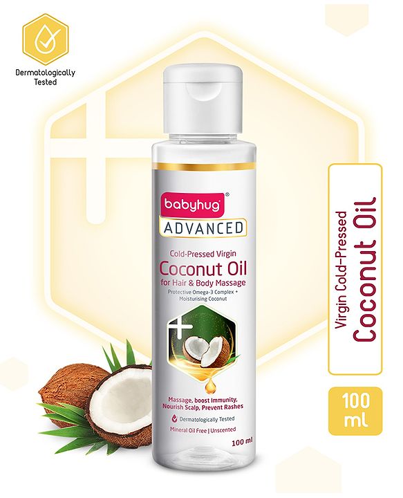 Babyhug Advanced Cold-Pressed Virgin Coconut Oil - 100 ml