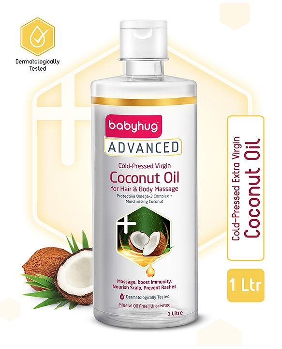 Babyhug Advanced Cold-Pressed Virgin Coconut Oil - 1 Ltr