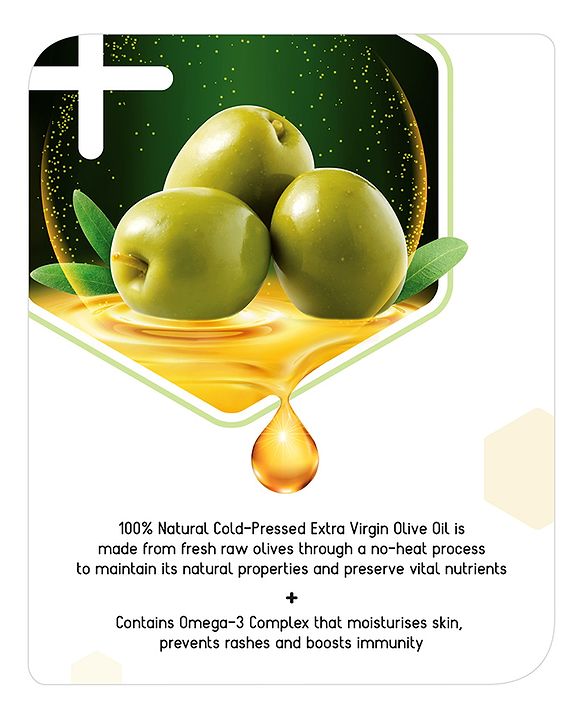 Babyhug Advanced Cold-Pressed Virgin Olive Oil - 1 Ltr