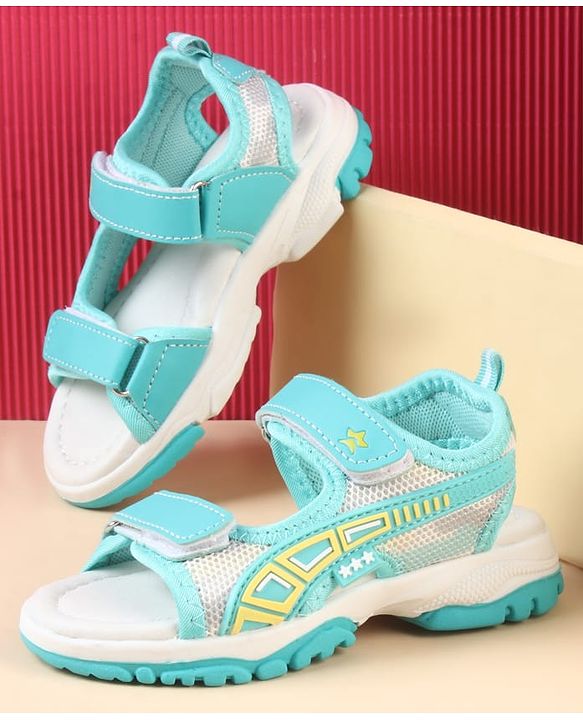 Cute Walk by Babyhug Sandals with Velcro Closure & Star Design - Pink