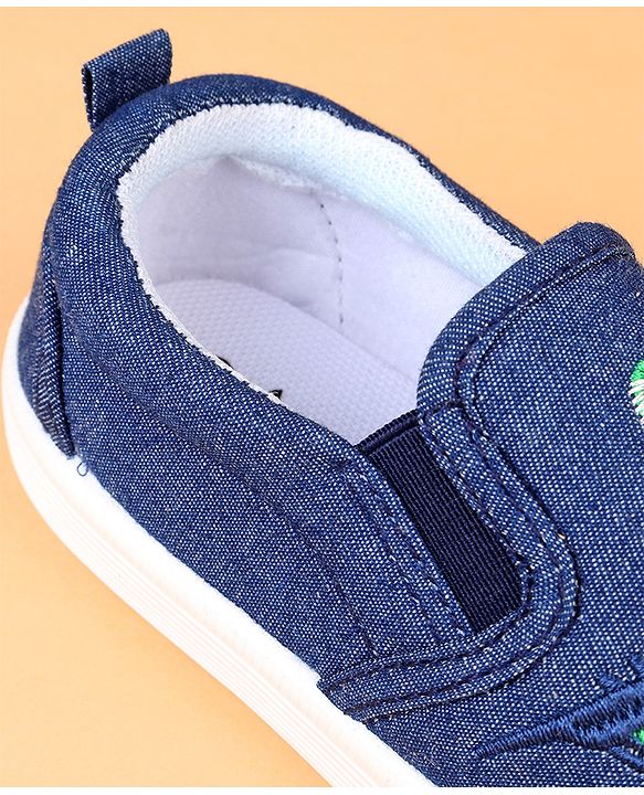 Cute Walk by Babyhug Slip On Casual Shoes With Dino Embroidery - Blue
