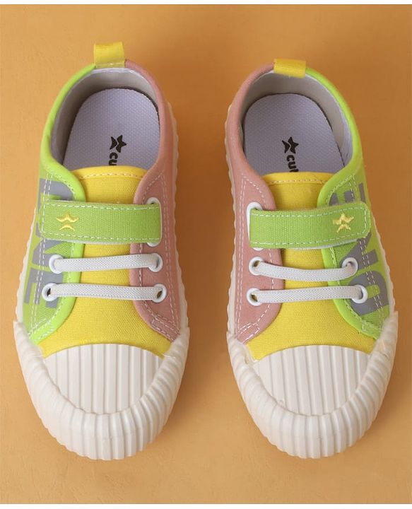 Cute Walk by Babyhug Casual Shoes With Velcro Closure - Yellow