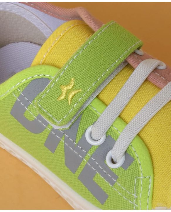 Cute Walk by Babyhug Casual Shoes With Velcro Closure - Yellow