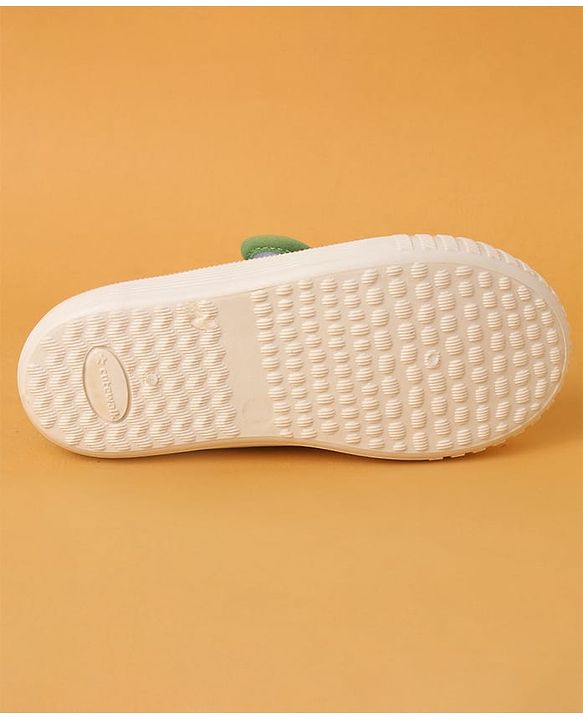 Cute Walk by Babyhug Casual Shoes with Velcro Closure & Dino Applique - Green