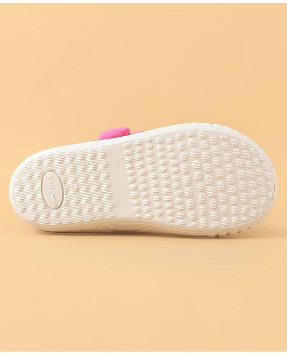 Cute Walk by Babyhug Casual Shoes with Velcro Closure & Floral Applique - Purple