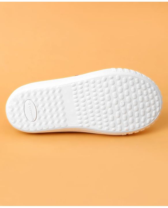 Cute Walk by Babyhug Casual Shoes With Velcro Closure & Face Print - Orange
