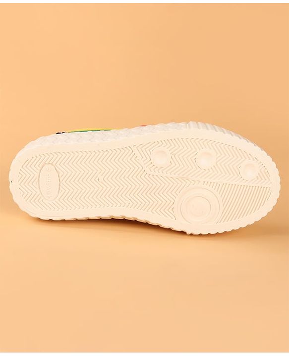 Cute Walk by Babyhug Velcro Closure Casual Shoes with Stripe - Multicolor