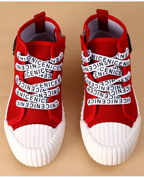 Cute Walk by Babyhug Casual Shoes with Dino Applique - Red
