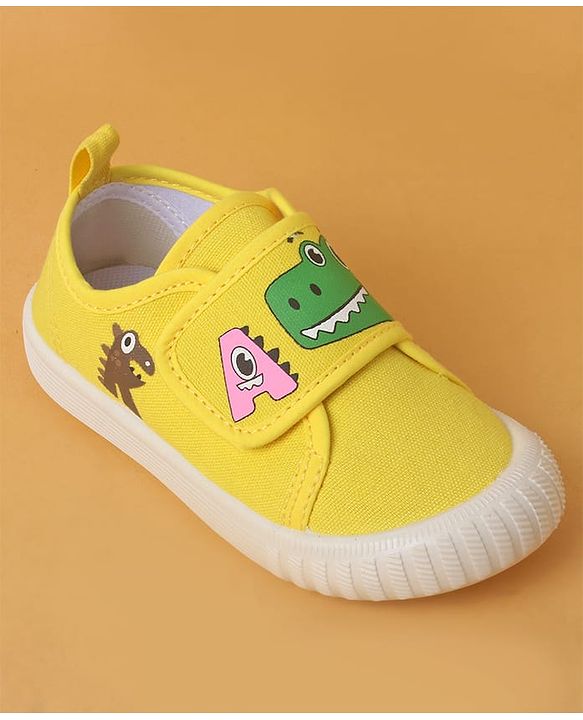 Cute Walk by Babyhug Casual Shoes With Velcro Closure & Dino Print - Blue