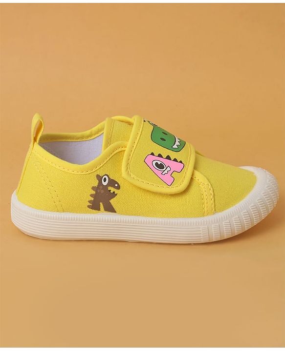 Cute Walk by Babyhug Casual Shoes With Velcro Closure & Dino Print - Blue