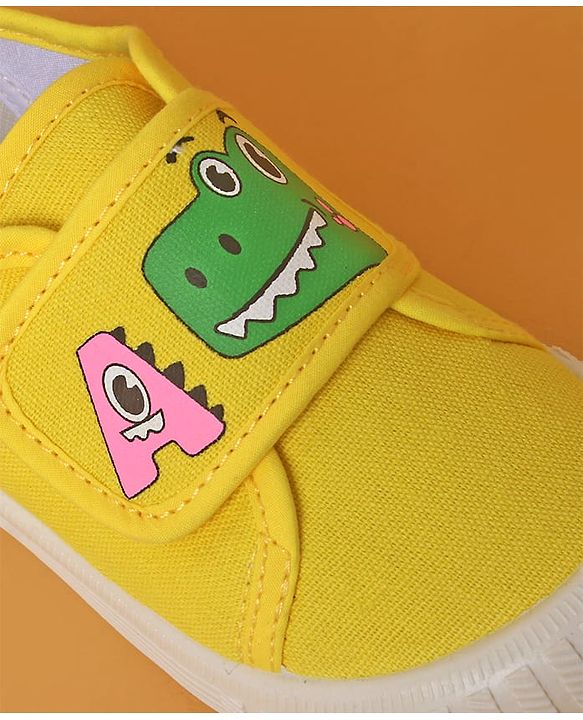 Cute Walk by Babyhug Casual Shoes With Velcro Closure & Dino Print - Blue