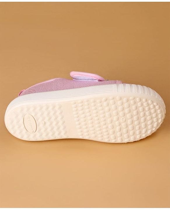 Cute Walk by Babyhug Casual Shoes with Velcro Closure And Bow Applique - Pink