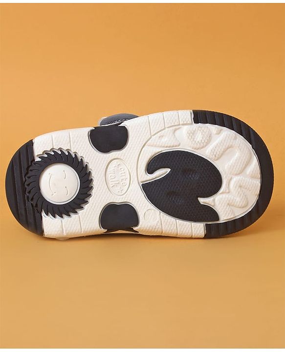 Cute Walk by Babyhug Casual Shoes with Velcro Closure And Animal Applique - Grey