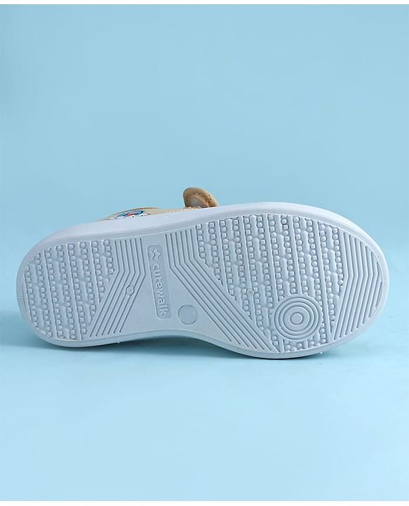 Cute Walk by Babyhug Casual Shoes with Velcro Closure & Space Theme Embroidery - Red