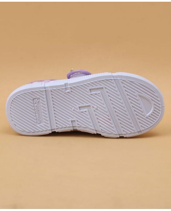 Cute Walk by Babyhug Velcro Closure Casual Shoes with Rainbow Print - Pink