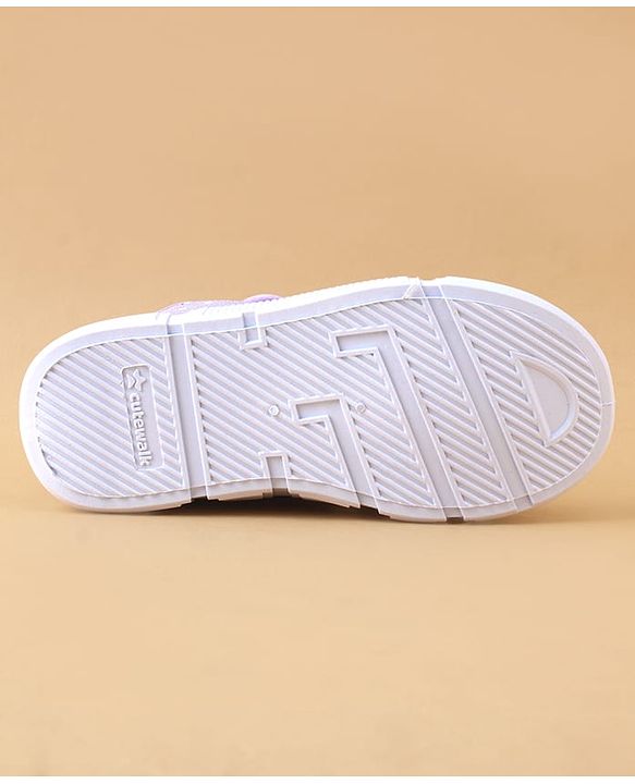 Cute Walk by Babyhug Casual Shoes with Velcro Closure & Teddy Print - Pink
