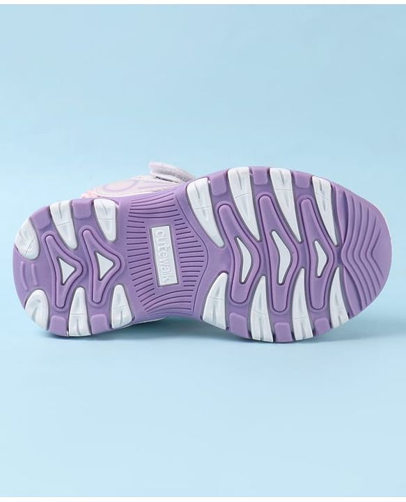 Cute Walk by Babyhug Sandals With Velcro Closure & Lace - Purple