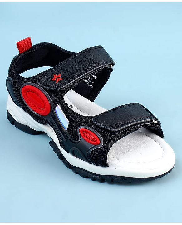 Cute Walk by Babyhug Sandals with Velcro Closure - Black