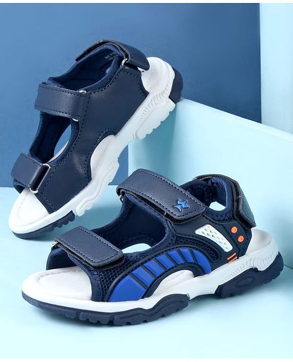 Cute Walk by Babyhug Sandals With Velcro Closure - Navy Blue
