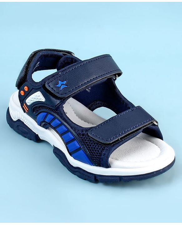 Cute Walk by Babyhug Sandals With Velcro Closure - Navy Blue