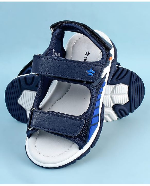 Cute Walk by Babyhug Sandals With Velcro Closure - Navy Blue