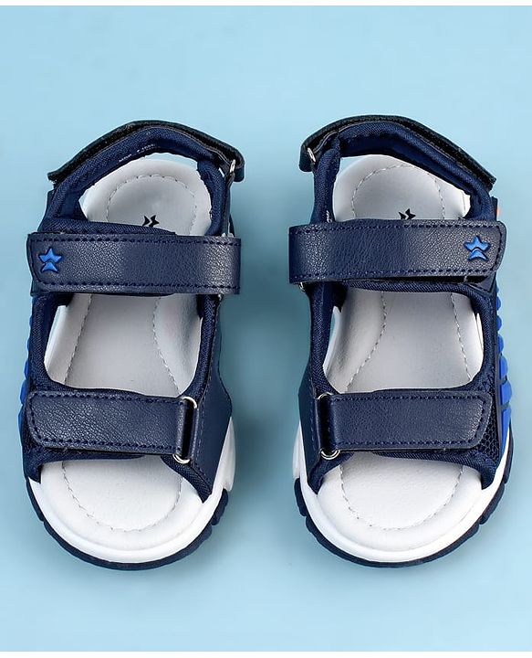 Cute Walk by Babyhug Sandals With Velcro Closure - Navy Blue