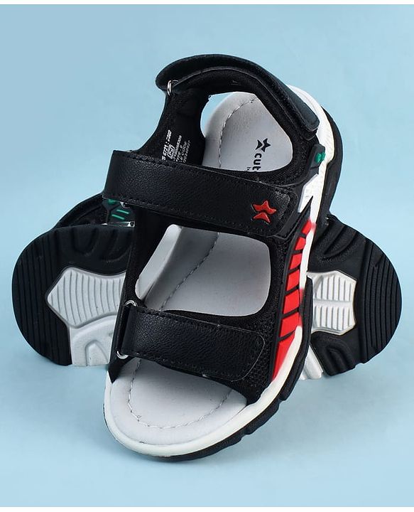 Cute Walk by Babyhug Sandals With Velcro Closure - Navy Blue