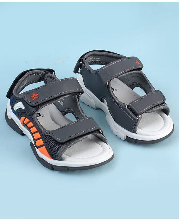 Cute Walk by Babyhug Sandals With Velcro Closure - Navy Blue