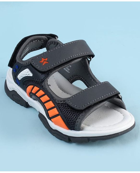 Cute Walk by Babyhug Sandals With Velcro Closure - Navy Blue