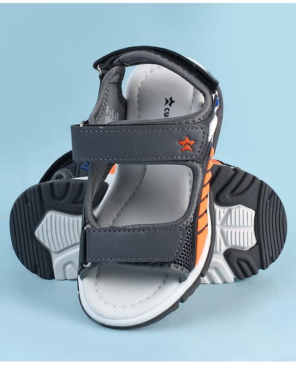 Cute Walk by Babyhug Sandals With Velcro Closure - Navy Blue