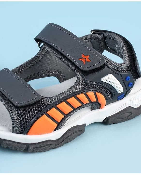 Cute Walk by Babyhug Sandals With Velcro Closure - Navy Blue