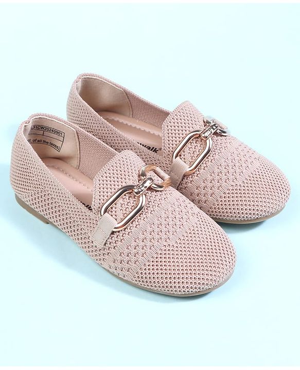 Cute Walk by Babyhug Slip On Solid Ballerina - Beige
