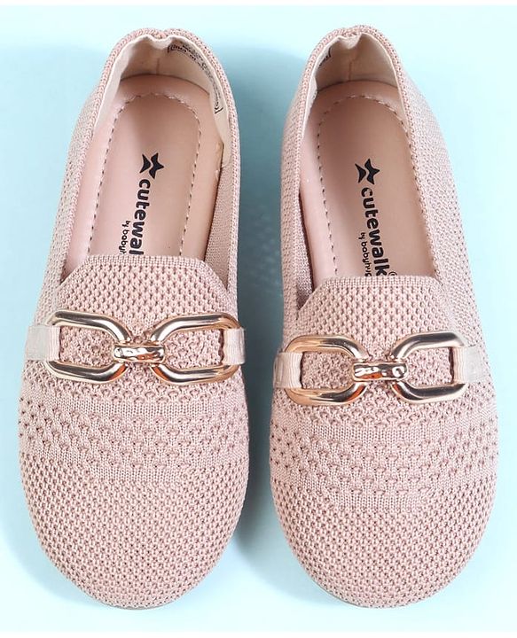 Cute Walk by Babyhug Slip On Solid Ballerina - Beige