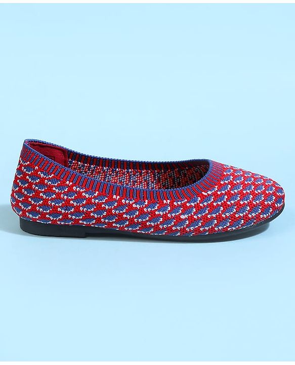 Cute Walk by Babyhug Slip On Ballerina With Design - Blue