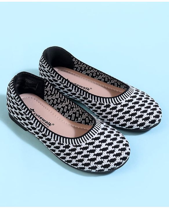 Cute Walk by Babyhug Slip On Ballerina With Design - Blue