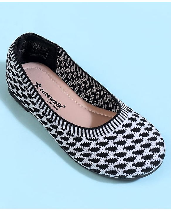 Cute Walk by Babyhug Slip On Ballerina With Design - Blue