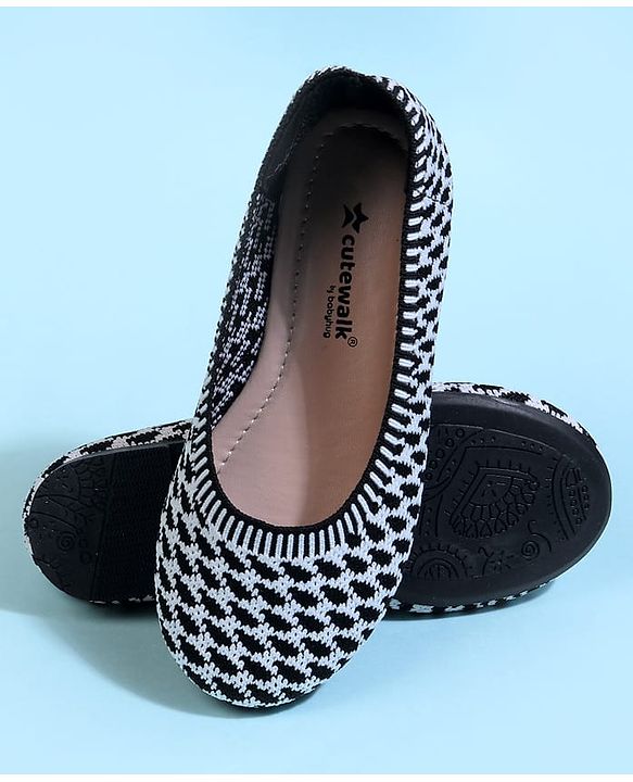 Cute Walk by Babyhug Slip On Ballerina With Design - Blue