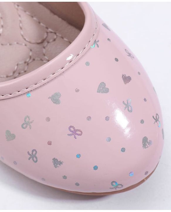 Cute Walk by Babyhug Velcro Closure Ballerina With Butterfly Applique - Pink